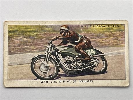 1938 Imperial Tobacco Speed 28 DKW 248cc Motorcycle Card