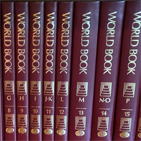 World Book Encyclopedia Hardcover, 1992 Full Series