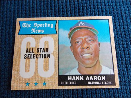 1968 Topps #370 Hank Aaron All-Star