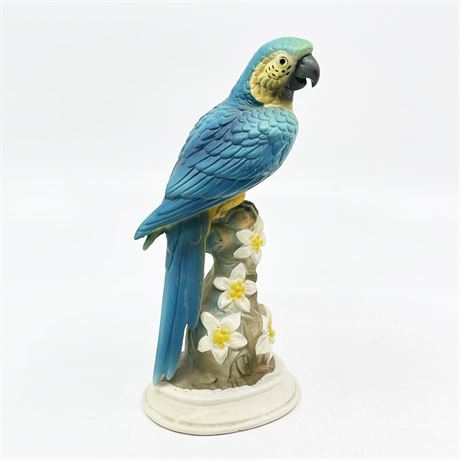Vintage Imported Porcelain Parrot Figurine
