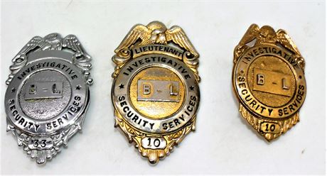 Metal Badges Investigator