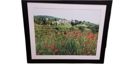 Water Color Painting of a Tuscany Landscape Print Signed