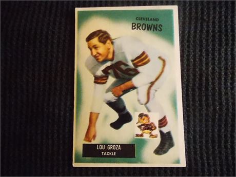 1955 Bowman #37 Lou Groza, Cleveland Browns