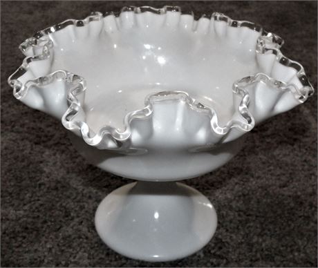 FENTON Silvercrest pedestal bowl compote