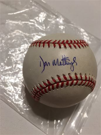 Rawlings Baseball Signed by Dan Mattingly ⚾️⚾️