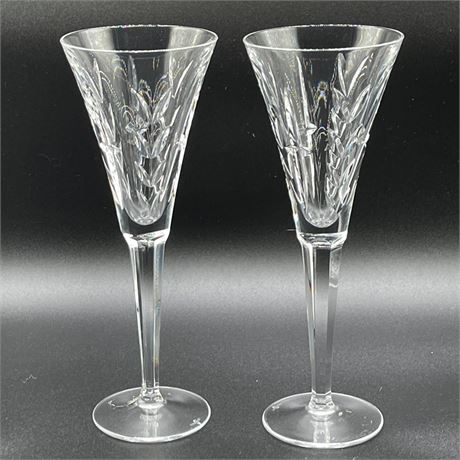 Waterford "Lismore" Crystal Toasting Flutes