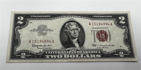 1963 Series Two Dollar Red Seal