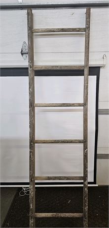 78" Wooden Ladder Decor/Shelf