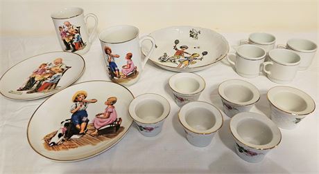 Norman Rockwell Teacups & Saucers, and More