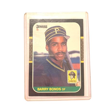 1987 Donruss Barry Bonds Rookie Baseball Card