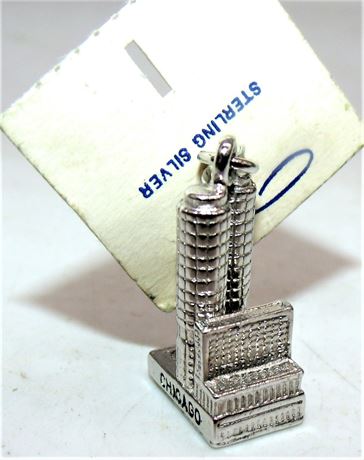STERLING silver Chicago building charm