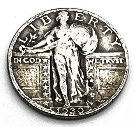 1930 Silver Standing Liberty Quarter