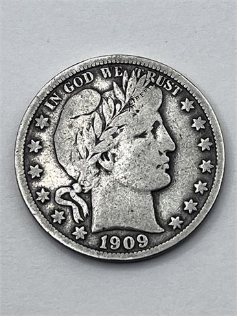 1909-S Barber Half Dollar Coin