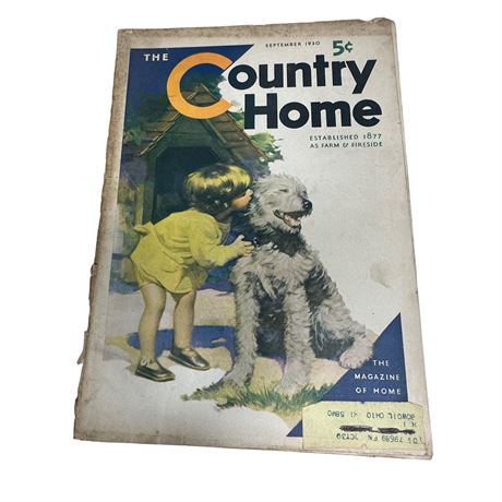 September 1930 The Country Home Magazine