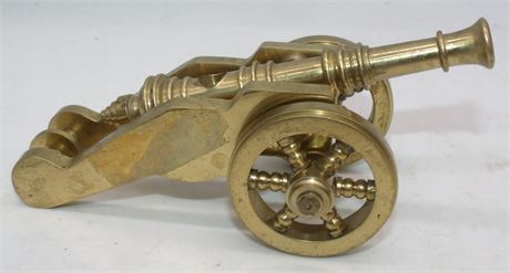 Brass toy cannon