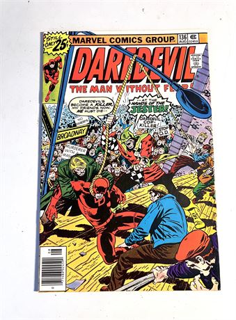 Marvel Comics Daredevil #136 August 1976 Comic