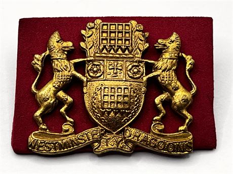 British Army Westminster Dragoons Cap Badge Lapel Pin