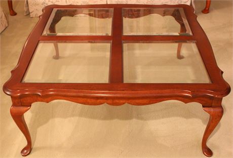 Coffee Table with Glass Inlays