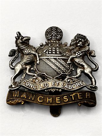 WW1 Manchester Regiment Cap Badge British Army