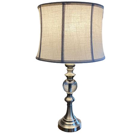 Contemporary Crystal Ball Occasional Table Lamp