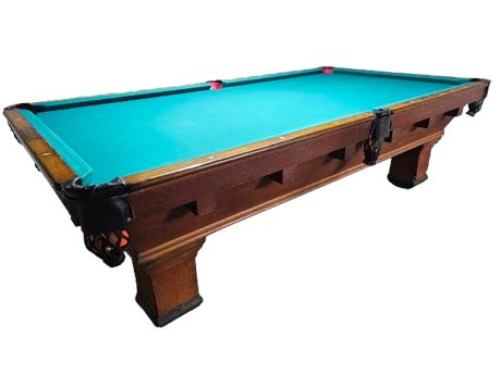 Antique Brunswick-Balke-Collender Co. Monarch Cushion Pool Table
