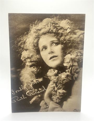 Ruth Roland Film Actress 5x7" Signed Vintage Photo