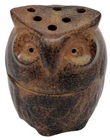 Vintage Ceramic Owl Incense/ Candle Holder