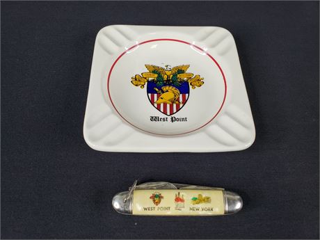 Westpoint Ash Tray and Pocket Knife
