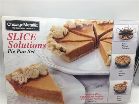 Chicago Metallic Slice solutions Pie pan set brand new