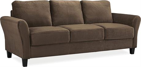 STILL IN BOX Lifestyle Solutions CCWENKS3M26CFVA Westin Curved Arm Sofa, Coffee