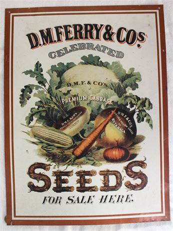D.M. Ferry & Co.'s Seeds Metal Sign