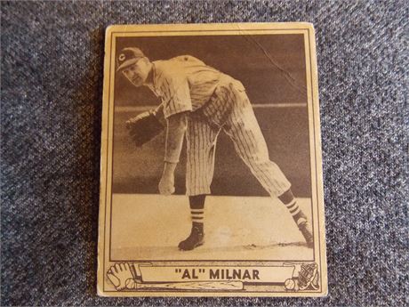1940 Play Ball #202 Al Milnar, Cleveland Indians