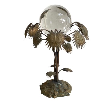 Crystal Ball and Palm Tree Stand