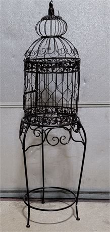 New with Tags Metal Bird Cage 47" tall