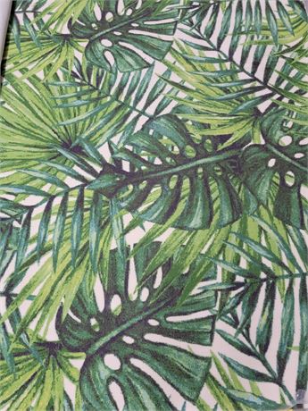 New 10x12 green Tropical Palm rug