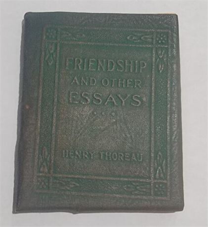 1920 LITTLE LEATHER LIBRARY BOOK Friendship and Other Essays HENRY DAVID THOREAU
