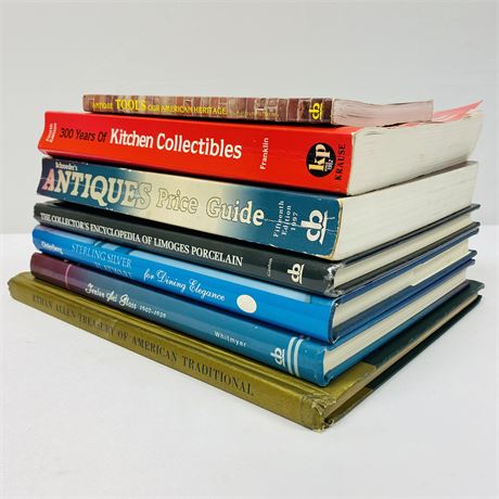 Bundle of Collector's Guide and Reference Books w/ Fenton, Ethan Allen & More