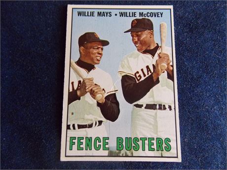 1967 Topps #423 Willie Mays/Willie McCovey