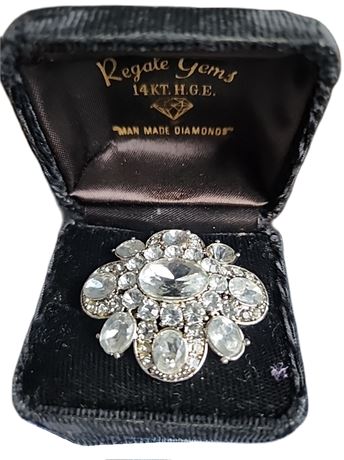 Vintage Regale Gems 14kt. HGE Brooch