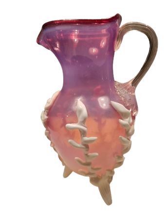 Hand Blown Footed Pitcher