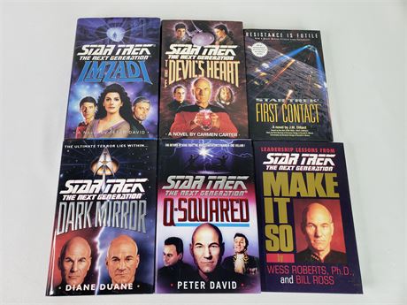 Star Trek The Next Generation Books (6)