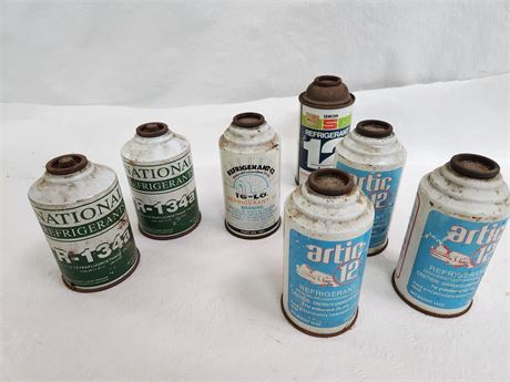 Vintage Lot of Can Refrigerants