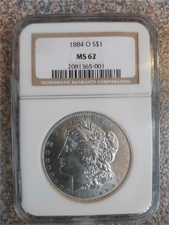 1884 O MS 62  Morgan Dollar