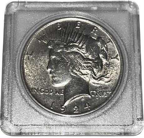 1924 US Peace Silver Dollar Coin