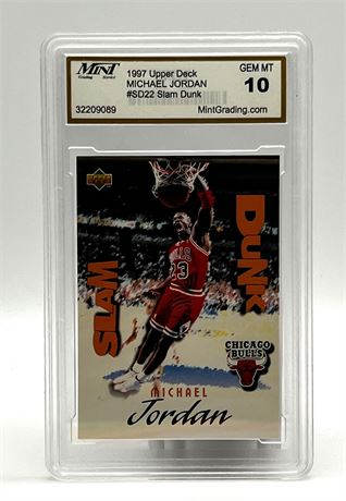 1997 Upper Deck Michael Jordan #SD22 Mint Grading GEM MT 10 Basketball Card