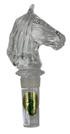 Waterford (Austria) Lead Crystal Horse Head Wine Bottle Stopper
