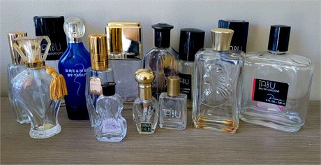 Large empty Perfume bottle lot