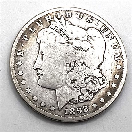 1892 S Silver Morgan Dollar
