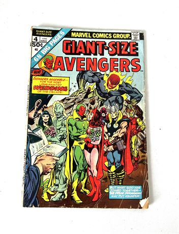 June 1975 Vol. 1 #4 Marvel Comics "THE AVENGERS" Comic Rare