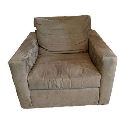 Contemporary Microsuede Club Chair